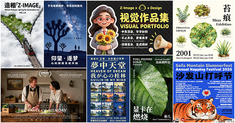 Z-Image 在双语文本渲染上的展示